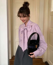 【動画あり】ビッグリボンクロップド丈ブラウス 3色展開 - select store mirror me【動画あり】ビッグリボンクロップド丈ブラウス 3色展開201818798mirror meselect store mirror me201818798ホワイトS