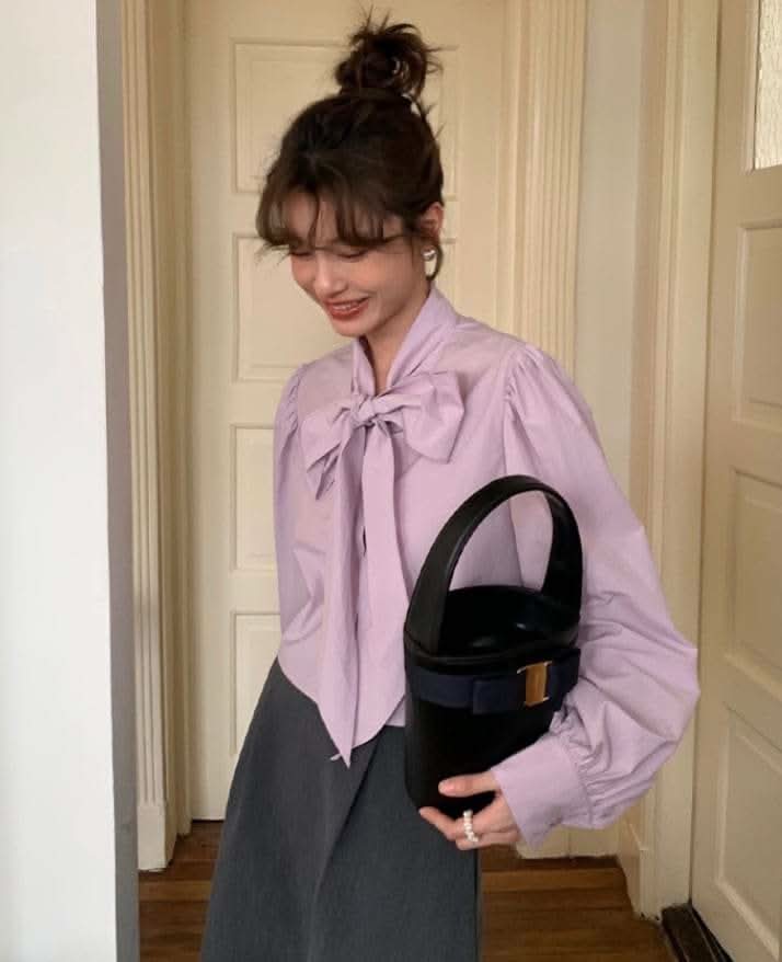 【動画あり】ビッグリボンクロップド丈ブラウス 3色展開 - select store mirror me【動画あり】ビッグリボンクロップド丈ブラウス 3色展開201818798mirror meselect store mirror me201818798ホワイトS