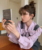 【動画あり】ビッグリボンクロップド丈ブラウス 3色展開 - select store mirror me【動画あり】ビッグリボンクロップド丈ブラウス 3色展開201818798mirror meselect store mirror me201818798ホワイトS