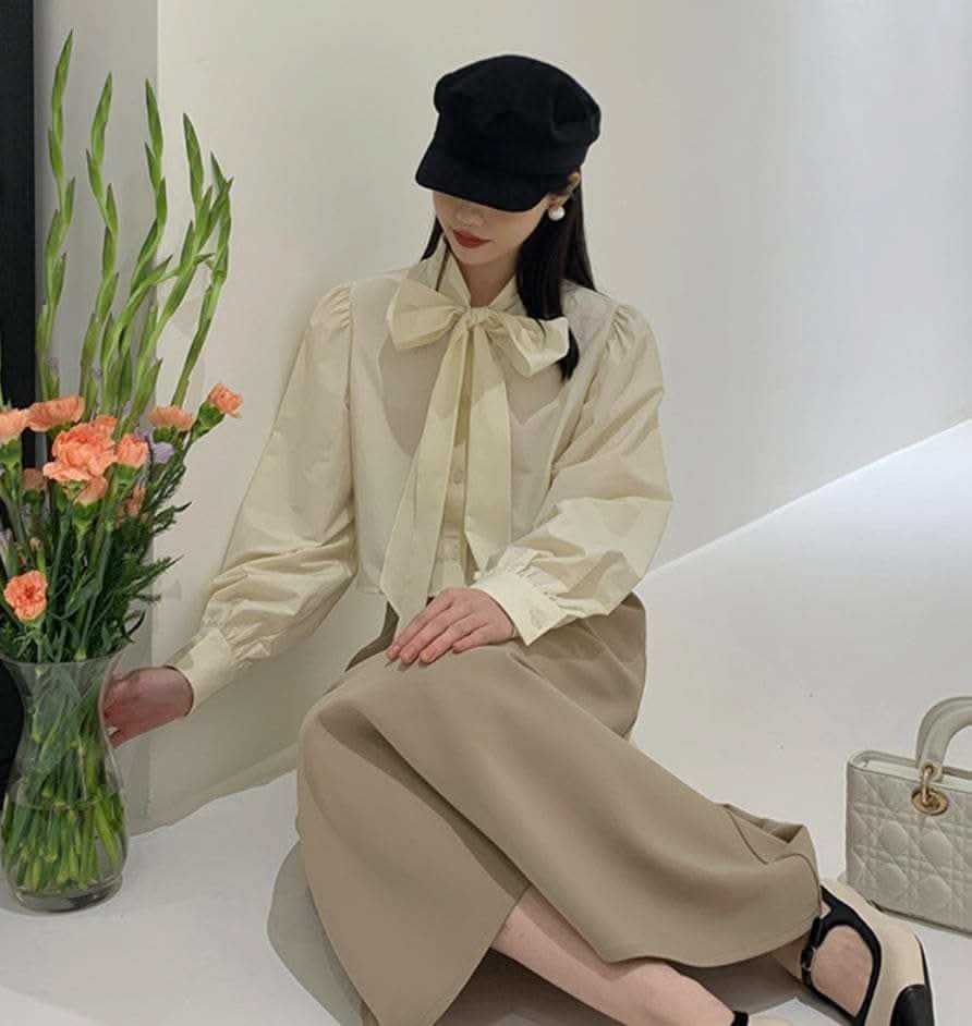 【動画あり】ビッグリボンクロップド丈ブラウス 3色展開 - select store mirror me【動画あり】ビッグリボンクロップド丈ブラウス 3色展開201818798mirror meselect store mirror me201818798ホワイトS