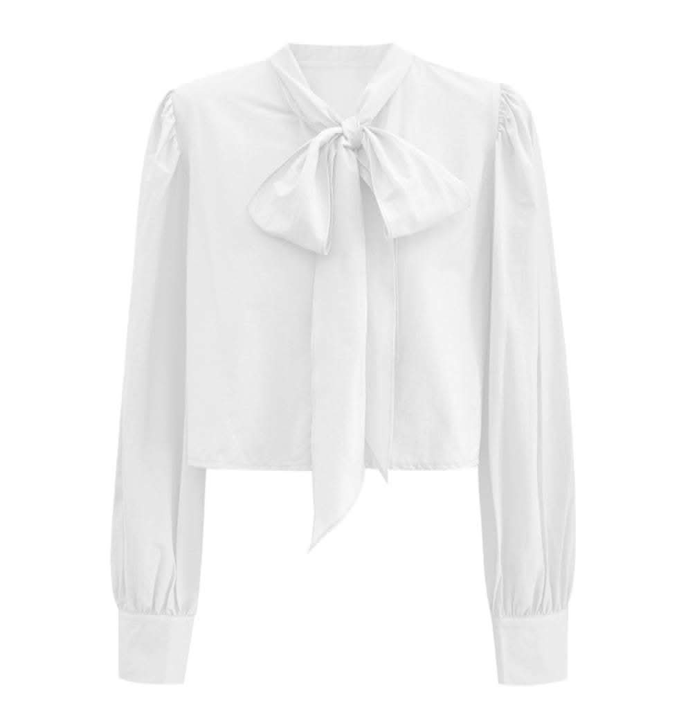 【動画あり】ビッグリボンクロップド丈ブラウス 3色展開 - select store mirror me【動画あり】ビッグリボンクロップド丈ブラウス 3色展開201818798mirror meselect store mirror me201818798ホワイトS