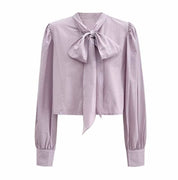 【動画あり】ビッグリボンクロップド丈ブラウス 3色展開 - select store mirror me【動画あり】ビッグリボンクロップド丈ブラウス 3色展開201818798mirror meselect store mirror me201818798ホワイトS