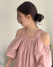 【大人気】ホルターネックカットスリーブマキシワンピース 3色展開 - select store mirror me【大人気】ホルターネックカットスリーブマキシワンピース 3色展開203424024mirror meselect store mirror me203424024ピンクS