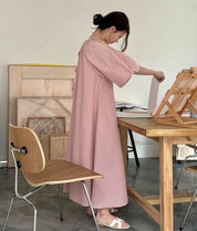 【大人気】ホルターネックカットスリーブマキシワンピース 3色展開 - select store mirror me【大人気】ホルターネックカットスリーブマキシワンピース 3色展開203424024mirror meselect store mirror me203424024ピンクS