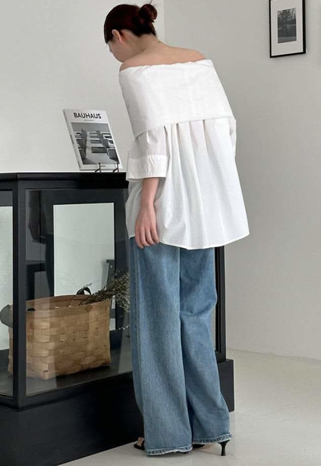 【動画あり】オーバーオフショルダーストレートトップス 3色展開 - select store mirror me【動画あり】オーバーオフショルダーストレートトップス 3色展開203427019mirror meselect store mirror me203427019ホワイト