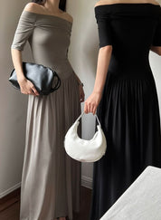 オフショルダーロング切り替えワンピース 3色展開 - select store mirror meオフショルダーロング切り替えワンピース 3色展開210118967mirror meselect store mirror me210118967ライトブルーS