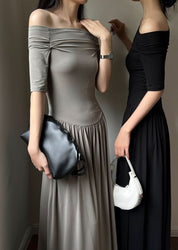 オフショルダーロング切り替えワンピース 3色展開 - select store mirror meオフショルダーロング切り替えワンピース 3色展開210118967mirror meselect store mirror me210118967ライトブルーS