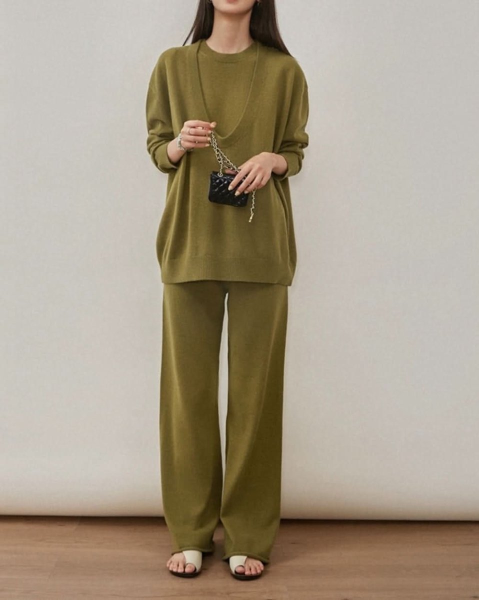 ノースリーブ&フレアパンツ&ルーズセーター3点セット 3色展開 - select store mirror meノースリーブ&フレアパンツ&ルーズセーター3点セット 3色展開156168846mirror meselect store mirror me156168846ベージュ S