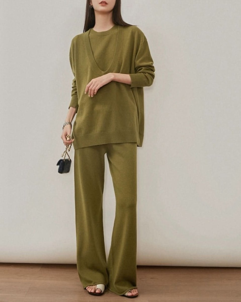 ノースリーブ&フレアパンツ&ルーズセーター3点セット 3色展開 - select store mirror meノースリーブ&フレアパンツ&ルーズセーター3点セット 3色展開156168846mirror meselect store mirror me156168846ベージュ S