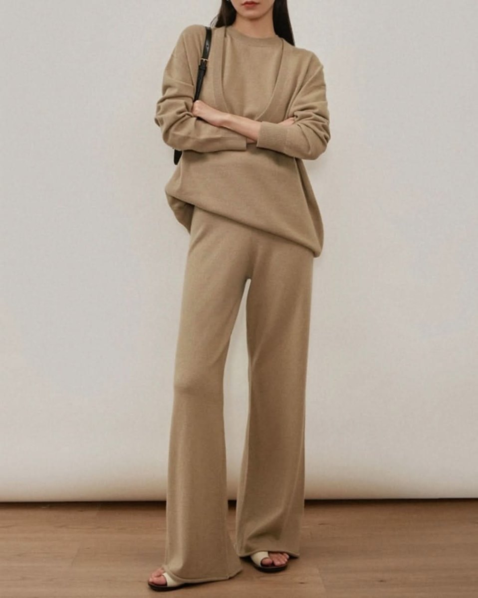 ノースリーブ&フレアパンツ&ルーズセーター3点セット 3色展開 - select store mirror meノースリーブ&フレアパンツ&ルーズセーター3点セット 3色展開156168846mirror meselect store mirror me156168846ベージュ S