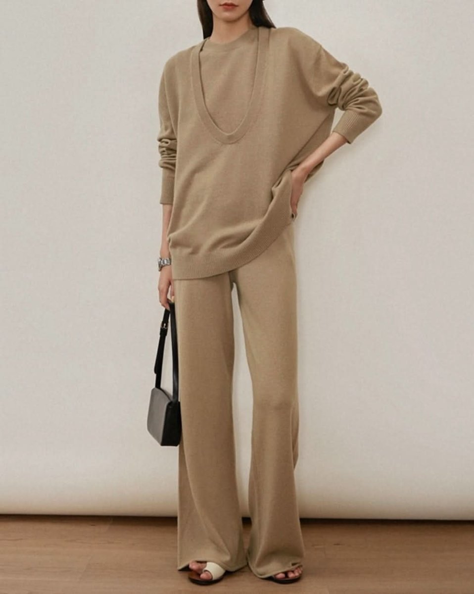 ノースリーブ&フレアパンツ&ルーズセーター3点セット 3色展開 - select store mirror meノースリーブ&フレアパンツ&ルーズセーター3点セット 3色展開156168846mirror meselect store mirror me156168846ベージュ S