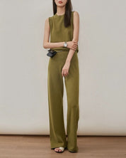 ノースリーブ&フレアパンツ&ルーズセーター3点セット 3色展開 - select store mirror meノースリーブ&フレアパンツ&ルーズセーター3点セット 3色展開156168846mirror meselect store mirror me156168846ベージュ S