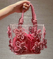 【動画あり】フラワービジューハイデザインクリアバッグ 3種3色展開 - select store mirror me【動画あり】フラワービジューハイデザインクリアバッグ 3種3色展開206542803mirror meselect store mirror me206542803シルバー×小サイズ