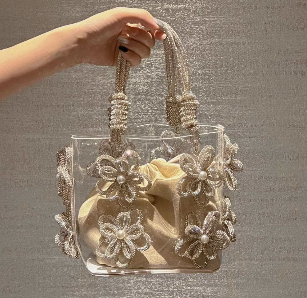 【動画あり】フラワービジューハイデザインクリアバッグ 3種3色展開 - select store mirror me【動画あり】フラワービジューハイデザインクリアバッグ 3種3色展開206542803mirror meselect store mirror me206542803シルバー×小サイズ