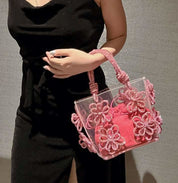 【動画あり】フラワービジューハイデザインクリアバッグ 3種3色展開 - select store mirror me【動画あり】フラワービジューハイデザインクリアバッグ 3種3色展開206542803mirror meselect store mirror me206542803シルバー×小サイズ