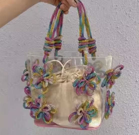 【動画あり】フラワービジューハイデザインクリアバッグ 3種3色展開 - select store mirror me【動画あり】フラワービジューハイデザインクリアバッグ 3種3色展開206542803mirror meselect store mirror me206542803シルバー×小サイズ