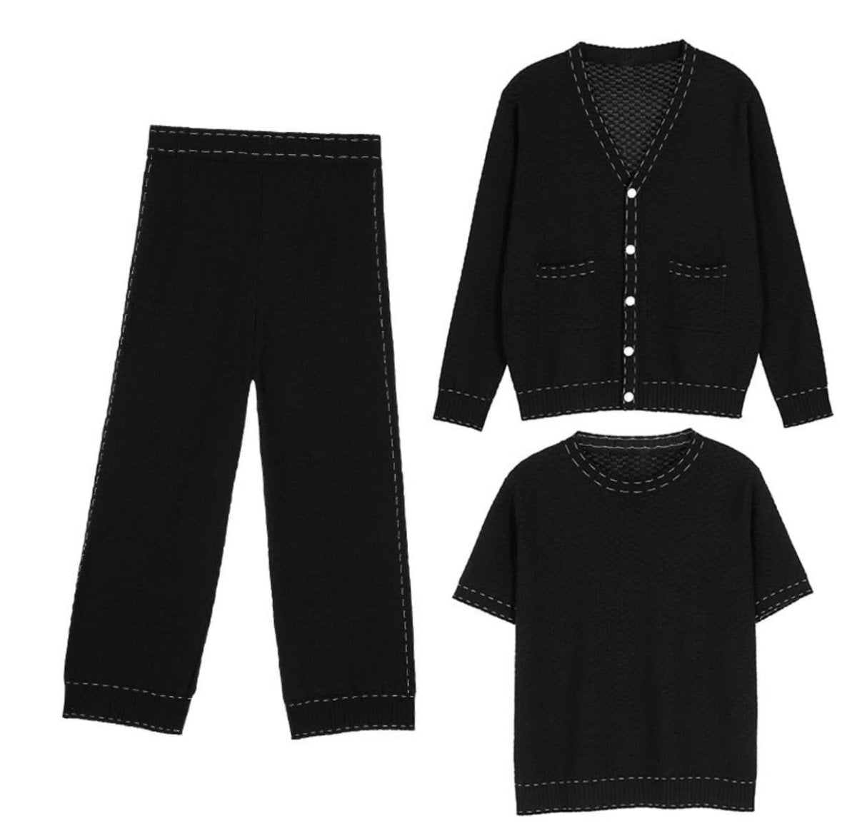 バイカラーステッチセットアップ3点セット - select store mirror meバイカラーステッチセットアップ3点セット189321984mirror meselect store mirror me189321984S