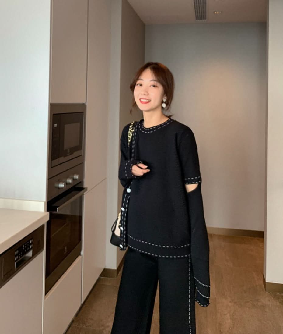 バイカラーステッチセットアップ3点セット - select store mirror meバイカラーステッチセットアップ3点セット189321984mirror meselect store mirror me189321984S