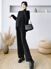 バイカラーステッチセットアップ3点セット - select store mirror meバイカラーステッチセットアップ3点セット189321984mirror meselect store mirror me189321984S