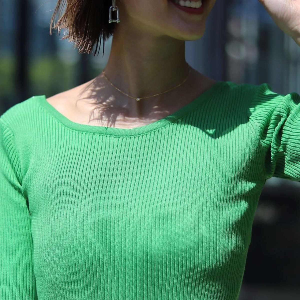 【動画あり】バックカラーリボン五分丈リブニット 4色展開 - select store mirror me【動画あり】バックカラーリボン五分丈リブニット 4色展開101996432mirror meselect store mirror me101996432ホワイト