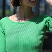 【動画あり】バックカラーリボン五分丈リブニット 4色展開 - select store mirror me【動画あり】バックカラーリボン五分丈リブニット 4色展開101996432mirror meselect store mirror me101996432ホワイト