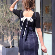 【動画あり】バックカラーリボン五分丈リブニット 4色展開 - select store mirror me【動画あり】バックカラーリボン五分丈リブニット 4色展開101996432mirror meselect store mirror me101996432ホワイト