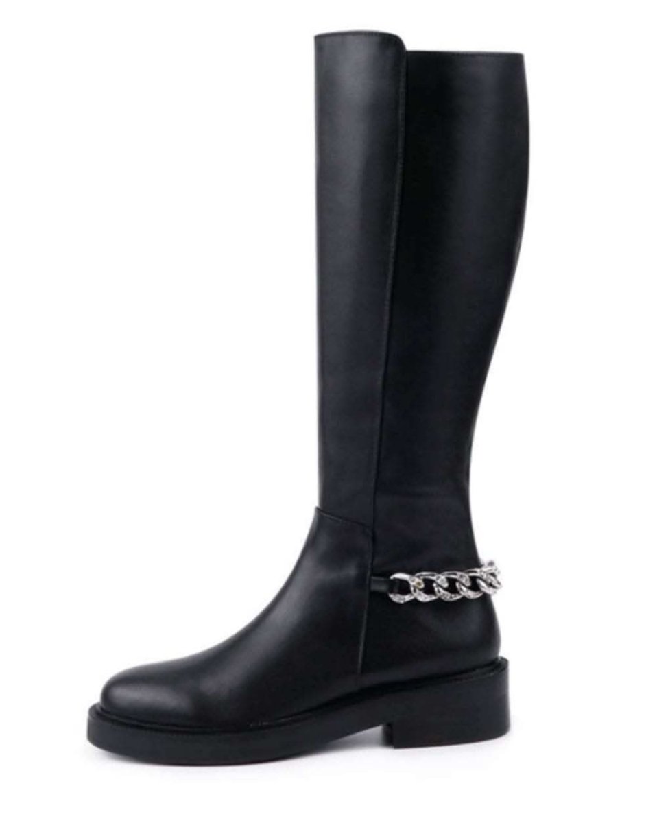 バックシルバーボリュームチェーンブラックブーツ 4種展開 - select store mirror meバックシルバーボリュームチェーンブラックブーツ 4種展開155471667mirror meselect store mirror me155471667ショート丈裏地シンプルレザー 22.5cm