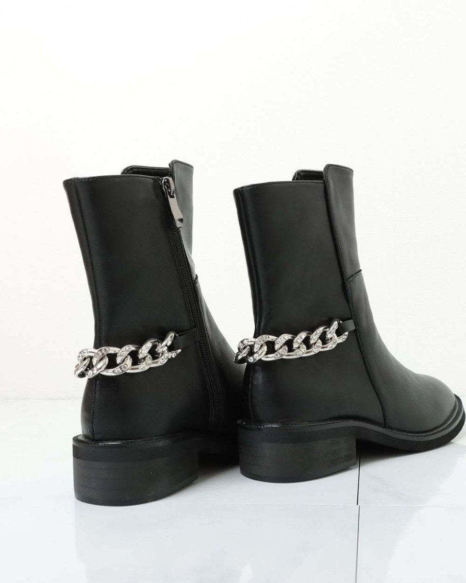 バックシルバーボリュームチェーンブラックブーツ 4種展開 - select store mirror meバックシルバーボリュームチェーンブラックブーツ 4種展開155471667mirror meselect store mirror me155471667ショート丈裏地シンプルレザー 22.5cm