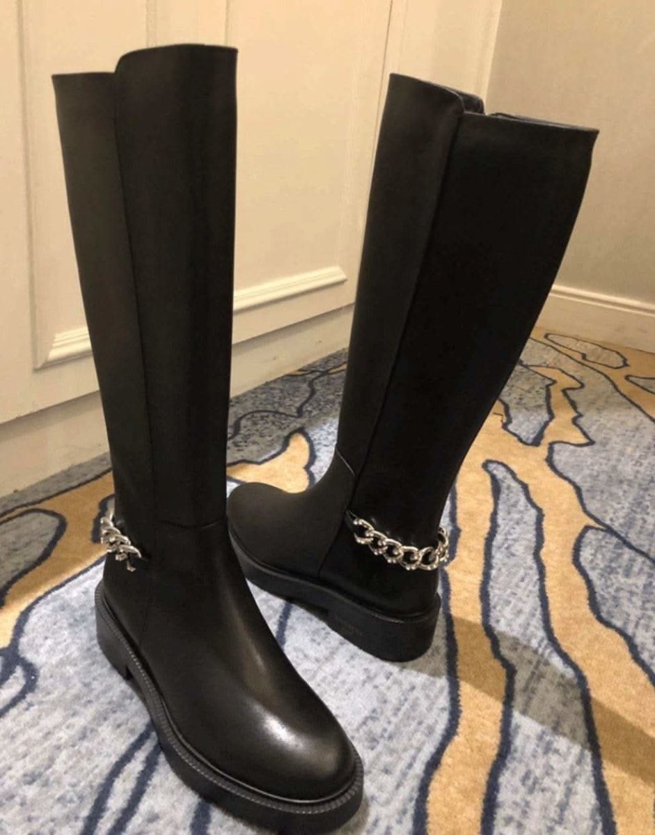 バックシルバーボリュームチェーンブラックブーツ 4種展開 - select store mirror meバックシルバーボリュームチェーンブラックブーツ 4種展開155471667mirror meselect store mirror me155471667ショート丈裏地シンプルレザー 22.5cm