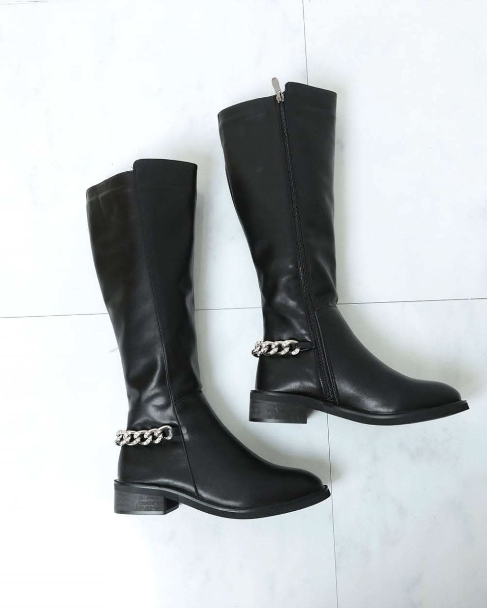 バックシルバーボリュームチェーンブラックブーツ 4種展開 - select store mirror meバックシルバーボリュームチェーンブラックブーツ 4種展開155471667mirror meselect store mirror me155471667ショート丈裏地シンプルレザー 22.5cm