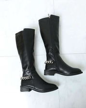 バックシルバーボリュームチェーンブラックブーツ 4種展開 - select store mirror meバックシルバーボリュームチェーンブラックブーツ 4種展開155471667mirror meselect store mirror me155471667ショート丈裏地シンプルレザー 22.5cm