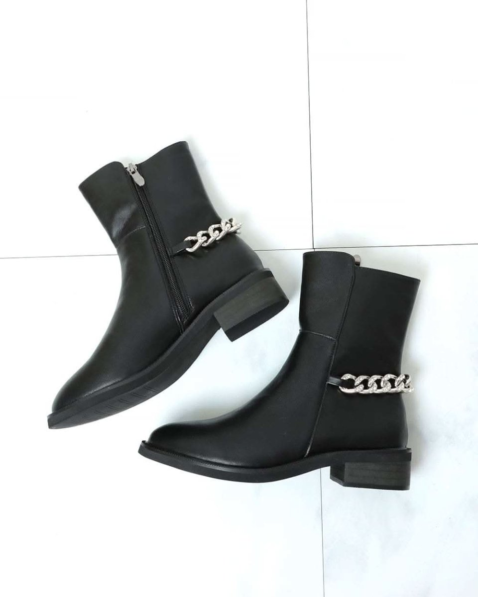 バックシルバーボリュームチェーンブラックブーツ 4種展開 - select store mirror meバックシルバーボリュームチェーンブラックブーツ 4種展開155471667mirror meselect store mirror me155471667ショート丈裏地シンプルレザー 22.5cm