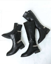 バックシルバーボリュームチェーンブラックブーツ 4種展開 - select store mirror meバックシルバーボリュームチェーンブラックブーツ 4種展開155471667mirror meselect store mirror me155471667ショート丈裏地シンプルレザー 22.5cm