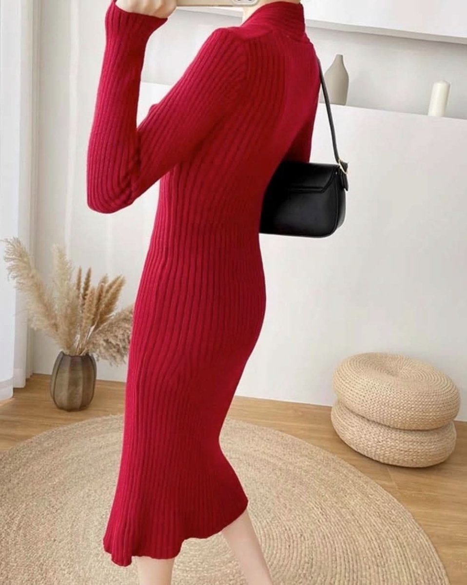 ねじれデザインネックリブニットワンピース 4色展開 - select store mirror meねじれデザインネックリブニットワンピース 4色展開155604782mirror meselect store mirror me155604782ホワイト S