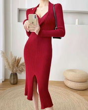 ねじれデザインネックリブニットワンピース 4色展開 - select store mirror meねじれデザインネックリブニットワンピース 4色展開155604782mirror meselect store mirror me155604782ホワイト S