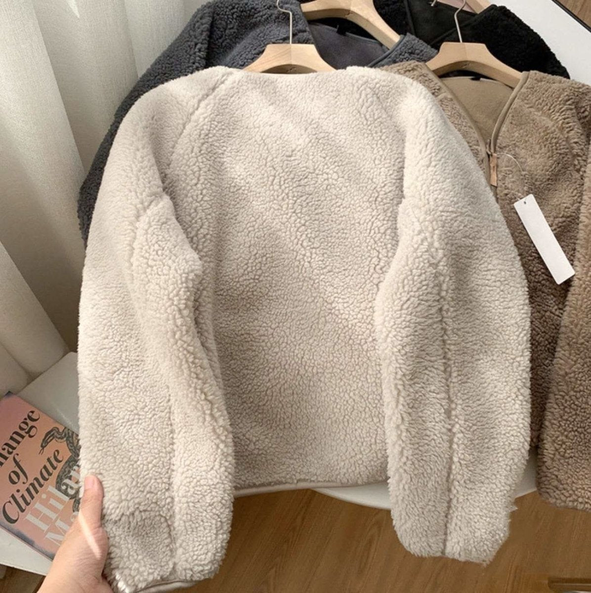 ノーカラージップボアジャケット 4色展開 - select store mirror meノーカラージップボアジャケット 4色展開159199288mirror meselect store mirror me159199288オフホワイト S