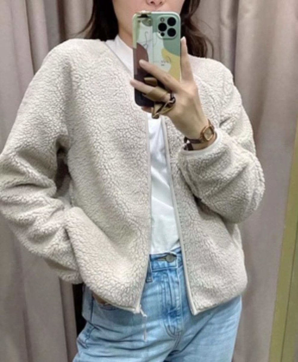 ノーカラージップボアジャケット 4色展開 - select store mirror meノーカラージップボアジャケット 4色展開159199288mirror meselect store mirror me159199288オフホワイト S