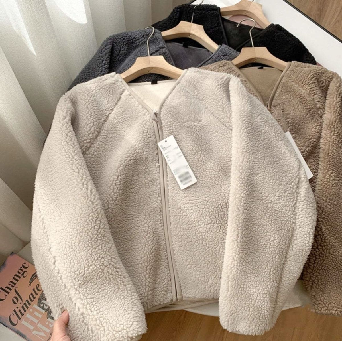 ノーカラージップボアジャケット 4色展開 - select store mirror meノーカラージップボアジャケット 4色展開159199288mirror meselect store mirror me159199288オフホワイト S