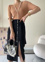 【動画あり】美シルエットウエストリボンスリットスカート 4色展開 - select store mirror me【動画あり】美シルエットウエストリボンスリットスカート 4色展開190816118mirror meselect store mirror me190816118アイボリーS