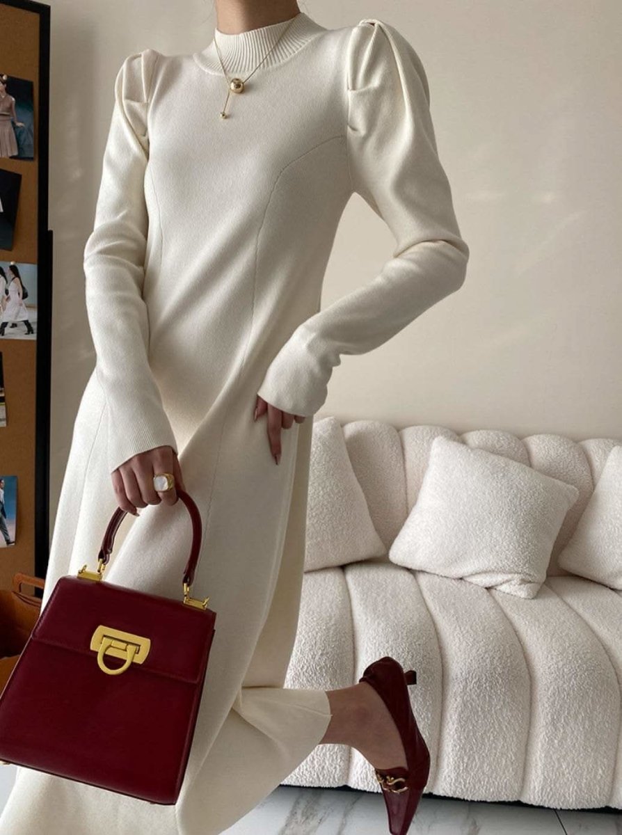 <インスタグラマー様ご愛用>【動画あり】パフスリーブエレガントニットワンピース 4色展開 - select store mirror me<インスタグラマー様ご愛用>【動画あり】パフスリーブエレガントニットワンピース 4色展開197270081mirror meselect store mirror me197270081アイボリー