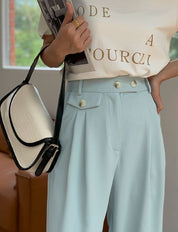 ウエストサイドリボン半袖ジャケパンセットアップ 4色展開 - select store mirror meウエストサイドリボン半袖ジャケパンセットアップ 4色展開198881127mirror meselect store mirror me198881127ライトグレーS