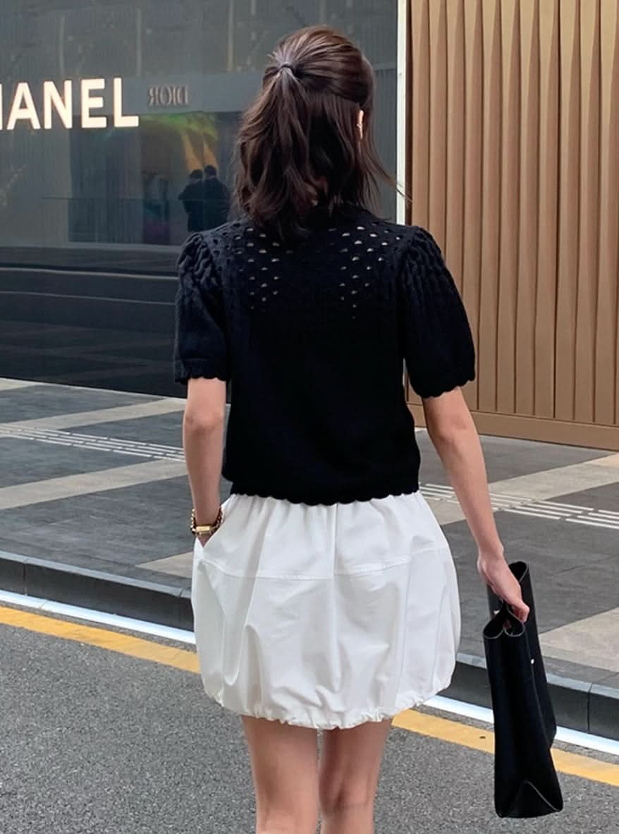 【動画あり】バルーンデザインミニ丈スカート 4色展開 - select store mirror me【動画あり】バルーンデザインミニ丈スカート 4色展開201811677mirror meselect store mirror me201811677ホワイトS