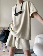 おすすめ【動画あり】サマーワンポイントスウェットセットアップ 4色展開 - select store mirror meおすすめ【動画あり】サマーワンポイントスウェットセットアップ 4色展開208702830mirror meselect store mirror me208702830ライトベージュ