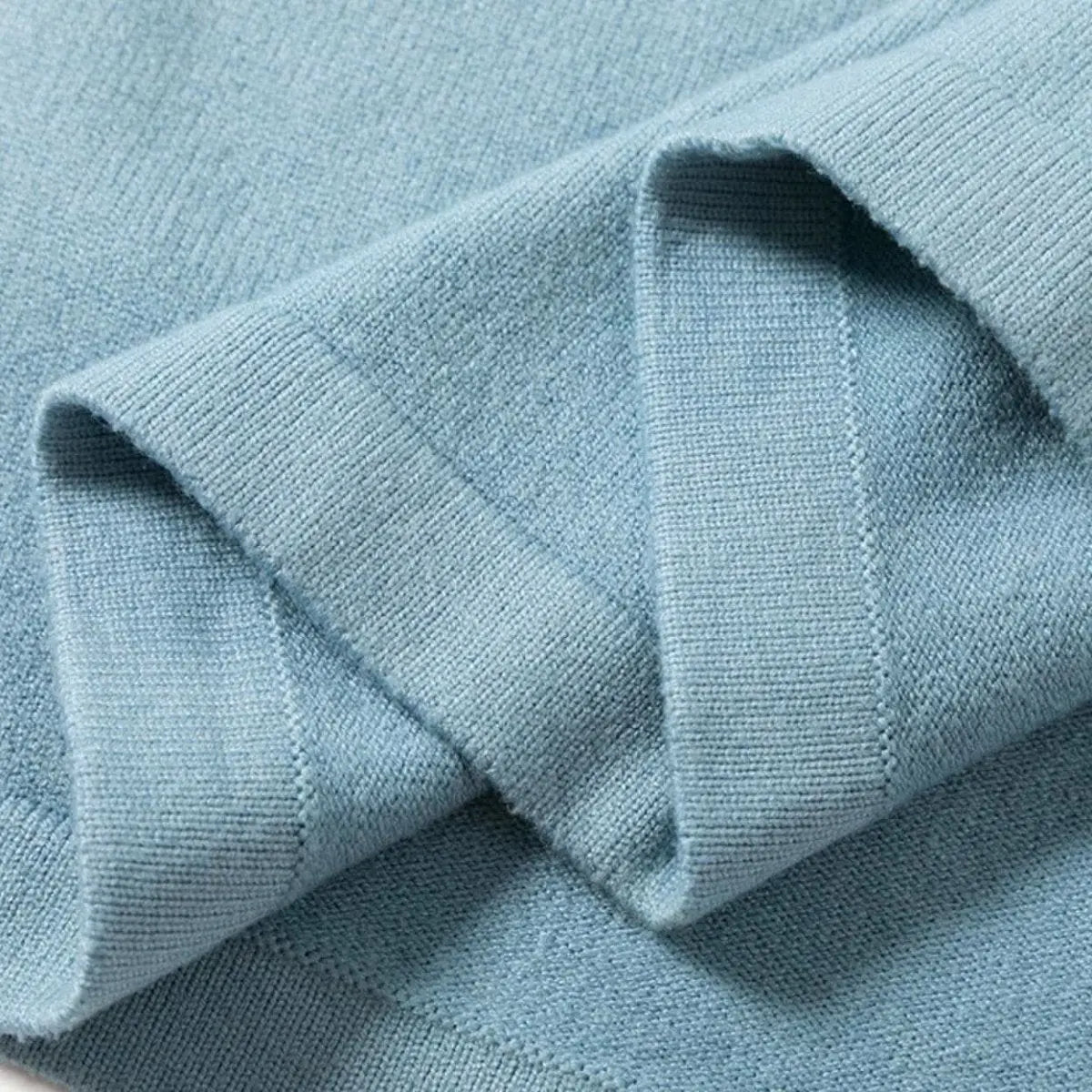 【動画あり】くすみカラーモックネックリブ切り替えワンピース 5色展開 mirror me