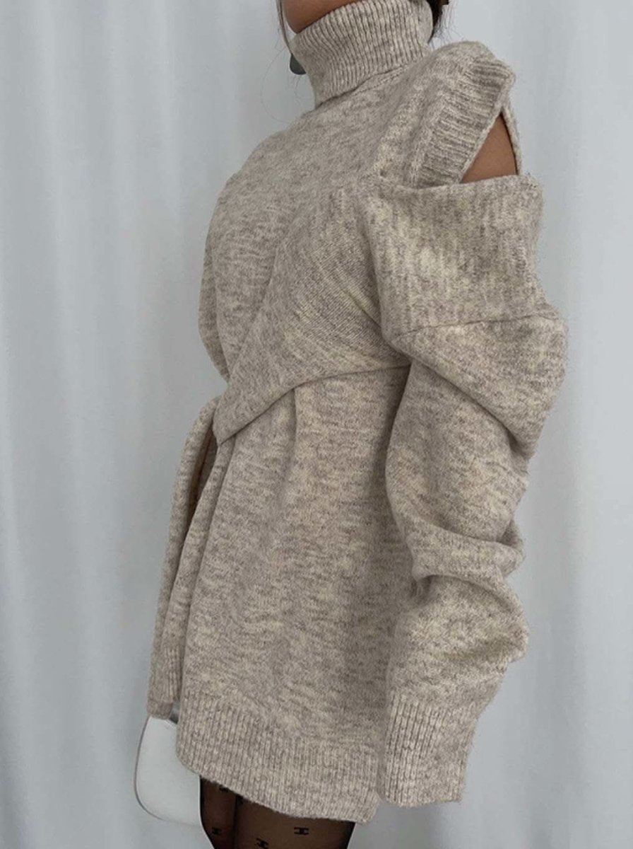 【動画あり】タートルネックデザインカットオーバーニット 5色展開 - select store mirror me【動画あり】タートルネックデザインカットオーバーニット 5色展開162283858mirror meselect store mirror me162283858①