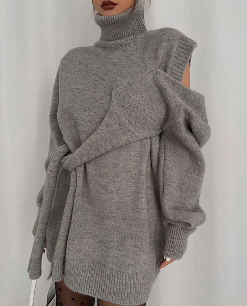 【動画あり】タートルネックデザインカットオーバーニット 5色展開 - select store mirror me【動画あり】タートルネックデザインカットオーバーニット 5色展開162283858mirror meselect store mirror me162283858①