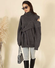 【動画あり】タートルネックデザインカットオーバーニット 5色展開 - select store mirror me【動画あり】タートルネックデザインカットオーバーニット 5色展開162283858mirror meselect store mirror me162283858①