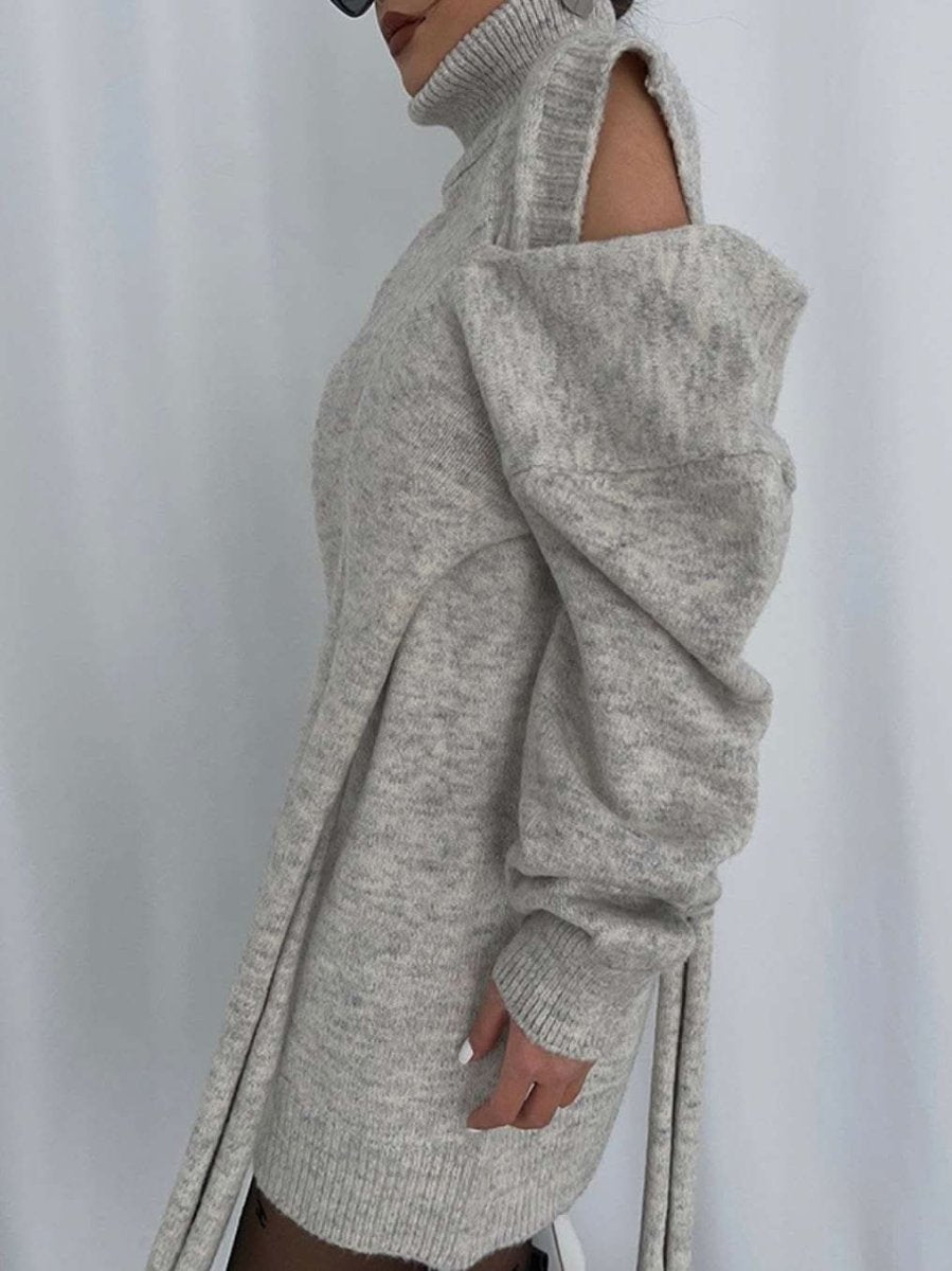 【動画あり】タートルネックデザインカットオーバーニット 5色展開 - select store mirror me【動画あり】タートルネックデザインカットオーバーニット 5色展開162283858mirror meselect store mirror me162283858①