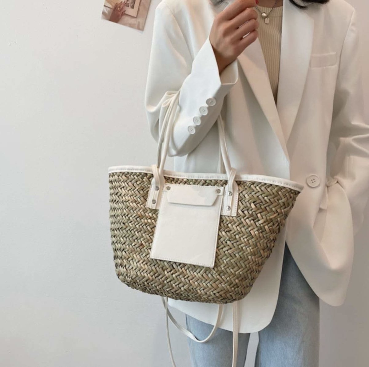 【動画あり】ストロー素材切り替えカゴバッグ 5色展開 - select store mirror me【動画あり】ストロー素材切り替えカゴバッグ 5色展開182244291mirror meselect store mirror me182244291ホワイト