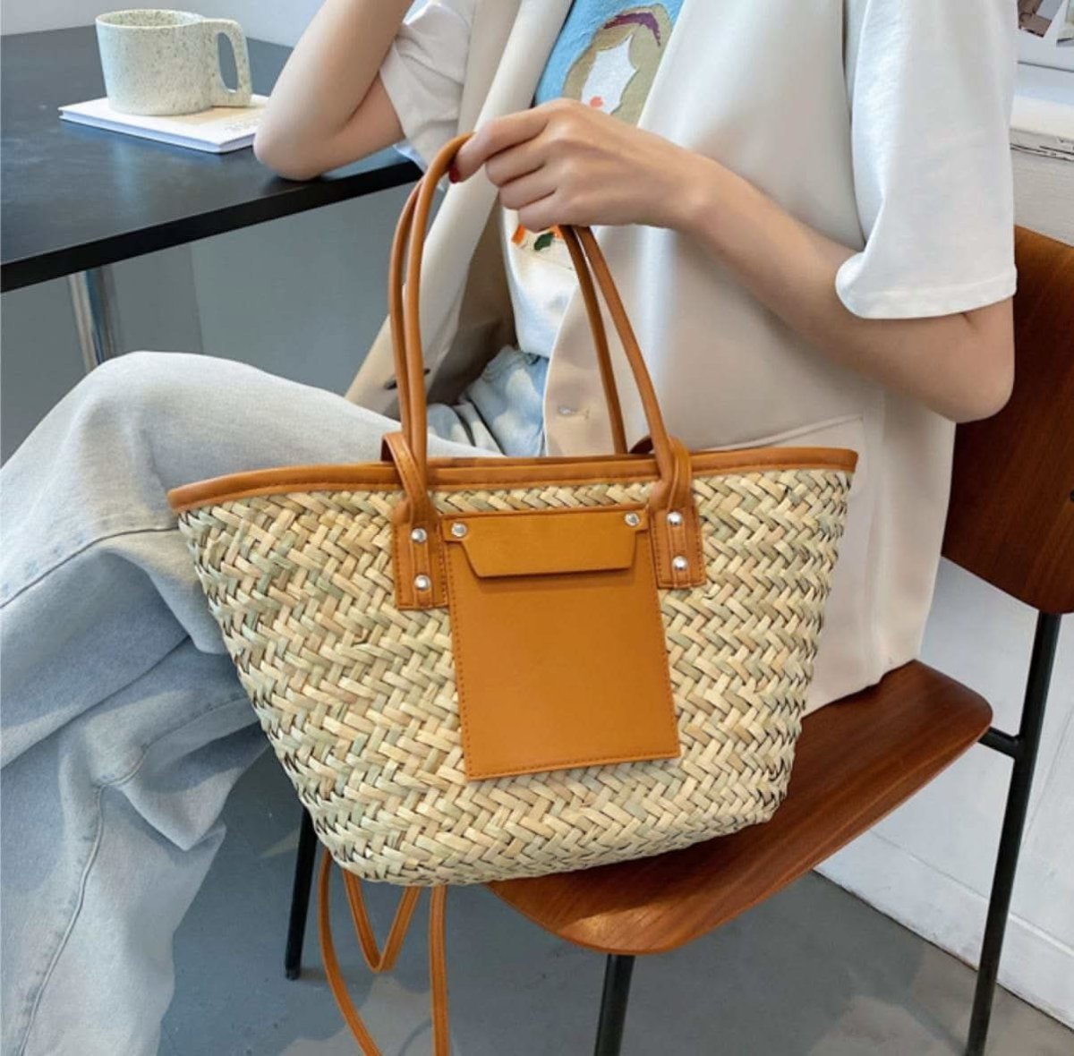 【動画あり】ストロー素材切り替えカゴバッグ 5色展開 - select store mirror me【動画あり】ストロー素材切り替えカゴバッグ 5色展開182244291mirror meselect store mirror me182244291ホワイト